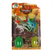 Kit 4 Dinossauros C/2 Ovos Surpresas-brinquedo Jurassico