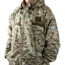 Campera Impermeable De Micro Ripstop Camuflada Reversible.