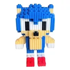 Mini Bloques 3d Sonic Azul 