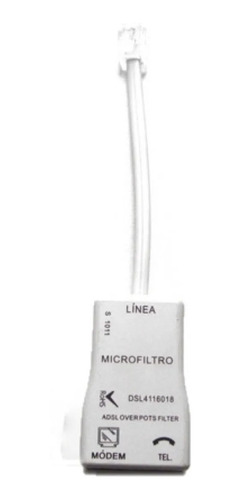 Filtro Sobre Dsl Microfiltro Para Red Telefónica Telmex