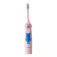 Escova Dental Elétrica Infantil Porquinho Rosa Techline