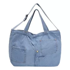 Bolsas De Mano Mezclilla Para Mujer Casual Bolso De Hombro 2024