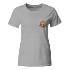 Playera Individual Bordada. Calcifer El Castillo Ambulante 