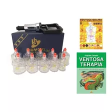 Kit Ventosa Hansol + Mapa E Livro De Ventosaterapia