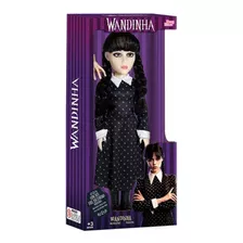 Boneca Vandinha Addams + Mãozinha Baby Brink 42cm Ref.1845