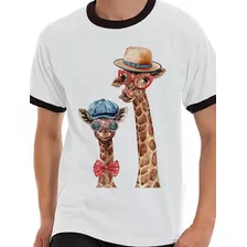 Camiseta Camisa Blusa Animal Girafa Engracada Hibster I0804