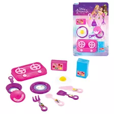 Brinquedo Infantil Meninas Kit Mini Cozinha Princesas 11 Pçs