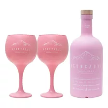 Gin Aconcagua Rosa Red Berries 750ml + 2 Copas Regalo Combo 