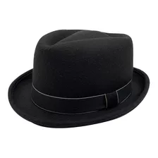 Sombrero Stout Porkpie Banda Ala Curvada Elegante Premium