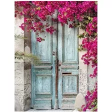 Pintura Por Números Puerta Floral - Lienzo Pinta Tu Cuadro