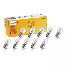 Kit 10 Lampadas 2 Polos 12v P21/5w Orig. Philips 12499cp