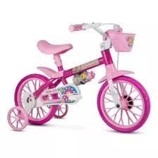 Bicicleta Com Rodinha Feminina Infantil Aro 12 Rosa Menina