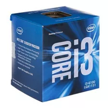 Microprocesador Intel Core I3-6100 3,7 Ghz 3mb Intel Hd 530