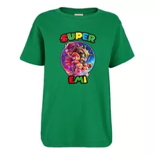 Playera Para Niño 1 Pza Personalizable Videojuego Mario 