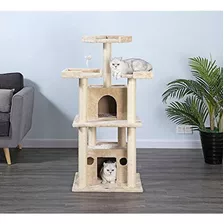 Go Pet Club 51 Alto Beige Gato Árbol Muebles