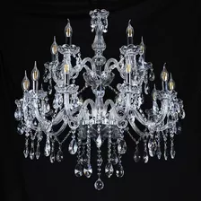 Lampara Candil De Cristal Candelabro D'gala Hq8034 15 Luces