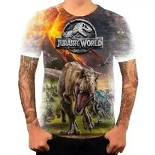 Camiseta Camisa Personalizada Jurassic World Dinossauro 01