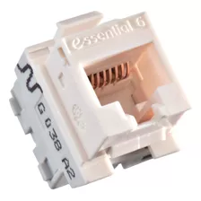 Conector Fêmea Rj45 Keystone Nexans Essential-6 Cat6 Bege