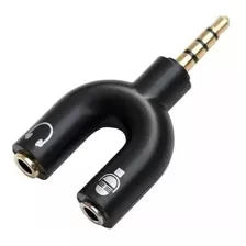 Adaptador Para Fone Headset Microfone Lapela P2 X P3 Áudio Cor Preto