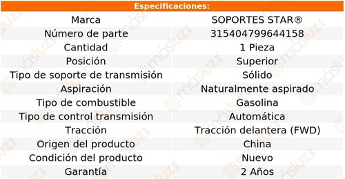 Soporte Para Caja Transmisin Sup Sandero 1.6l 4 Cil 10/14 Foto 2