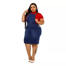 Salopete Jardineira Plus Size Macacão Jeans Frete Grátis 