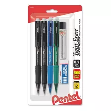 Lápices Mecánicos Pentel Qe415lzbp4 0.5mm, X4pcs