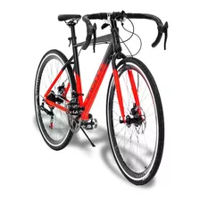 Bicicleta Gravel De Ruta Calle R700c 14v Disco 47cm Shimano Color Rojo Tamaño Del Cuadro 54 Cm