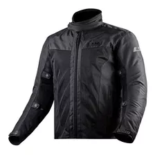 Campera Moto Cordura Ls2 Predator Negro Con Protecciones Um