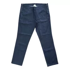 Calça Jeans Feminina Escura Ziper Lateral Plus Size Tam. 58