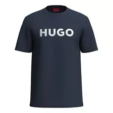 Playera Hugo Para Hombre De Punto De Algodón Con Logo En 3d