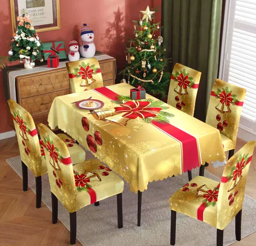 Fundas para sillas mƔs vendidos de 2024: Mingjia Navidad y Pack Texturado que arrasan