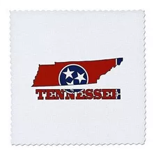 3drose Qs Bandera Del Estado De Tennessee En El Mapa