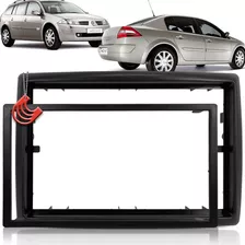 Moldura 2 Din Multimidia Dvd Mp5 Megane E Gran Tour Preto