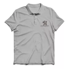 Remera Polo Chomba Hombre Caballero Bordada Logo Peugeot