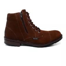 Sapato Bota Masculina Casual Couro.sapato Cano Alto Bergally