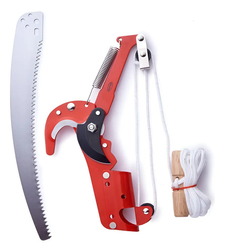 Tijera De Podar En Altura Bremen Herramienta Jardineria Cod. 3895 Dgm Rojo