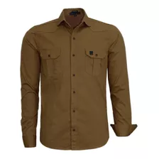 Camisa Masculina Com 2 Bolso Estilo Militar