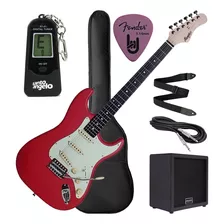 Kit Guitarra Stratocaster Memphis Mg-30 Com Amplificador 