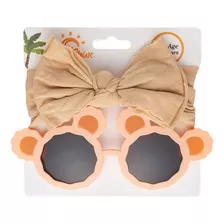 (3 #mold) Diadema Con Lazo Y Gafas De Sol De Dibujos Animado