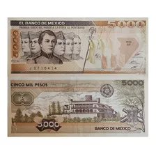 Billete 5000 Pesos Niños Heroes 1985 Familia Aa Sin Circular