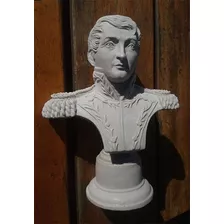 Busto De Manuel Belgrano De Resina Simil Marmol 18 Cmts