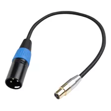 Bom Cabo Adaptador Macho Xlr De 4,5 Mm Para Mini Xlr 1