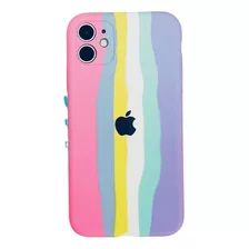 Funda Silicone Case Rainbow Rosa/lila