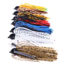 5 Football Jigs Matones Para Pesca Lobinera Y De Robalo! Color Mixto