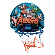 Mini Cesta Basquete Infantil Tabela Com Bola Heróis Marvel