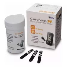 Tiras Reactivas Para Diabetes 25 Unidades. Caresens.