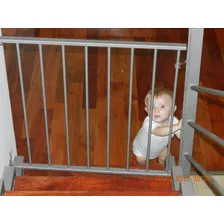 Puertitas Proteccion Seguridad Bebes Niños Escaleras Gris/ac