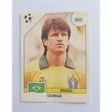 Figurinha Futebol Copa 1990 Panini Dunga Brasil #203 Nova