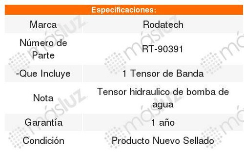 Tensor Banda Rdtch Toyota Solara 2.4l 07 Al 08 Foto 2