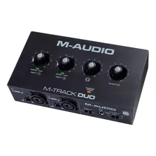 Interface De Áudio Usb M-audio M-track Duo Com 2 Canais